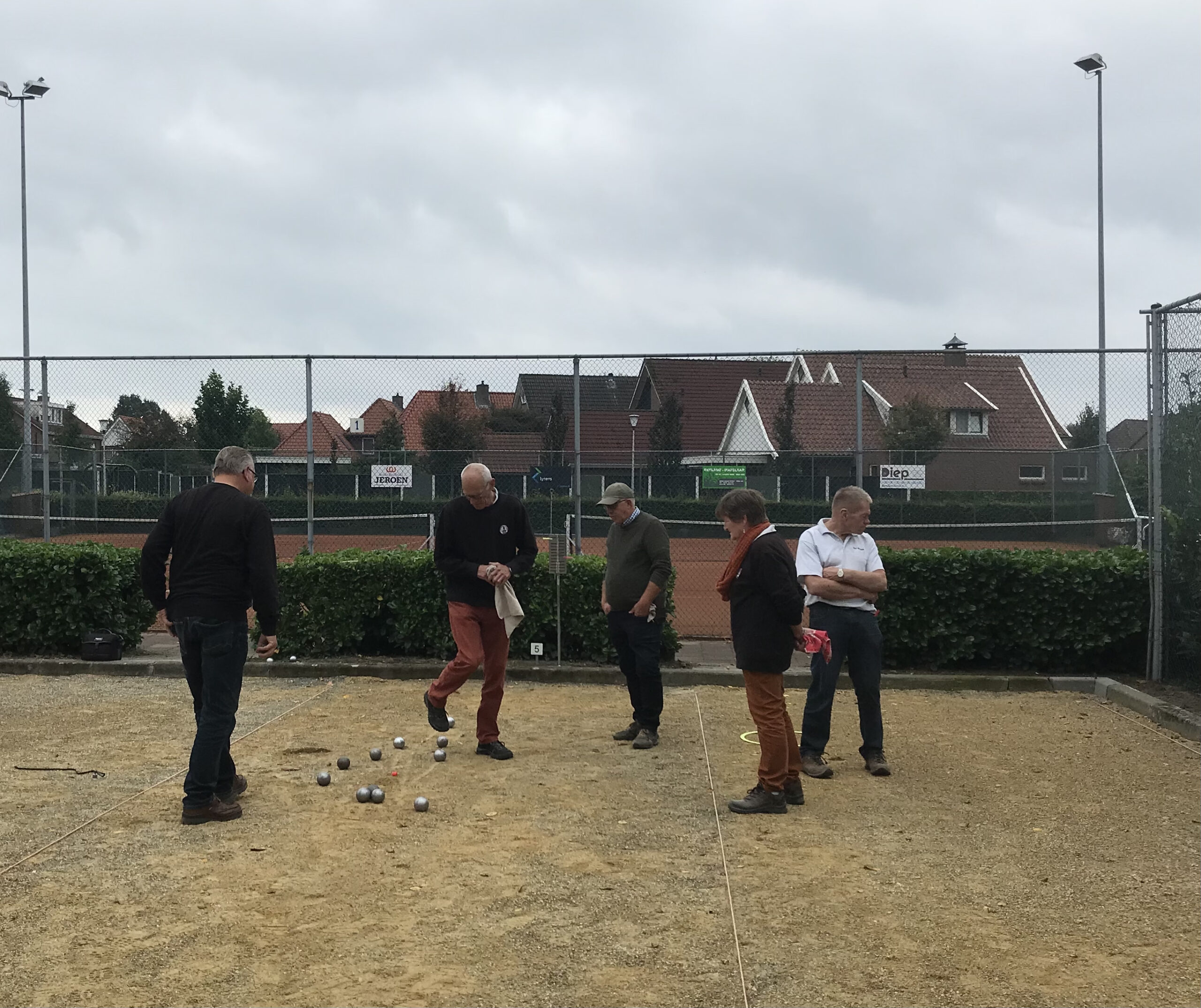 enkele spelers in actie